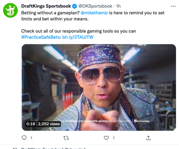 DraftKings Tweet - 7 Techniques to Harness the Power of Twitter for iGaming - Translation Royale